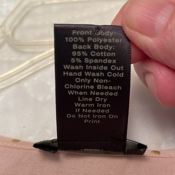 NWOT Ann Taylor Sleeveless Dressy Top or Tank with Gold Tone Polka Dots Medium - Picture 5 of 12